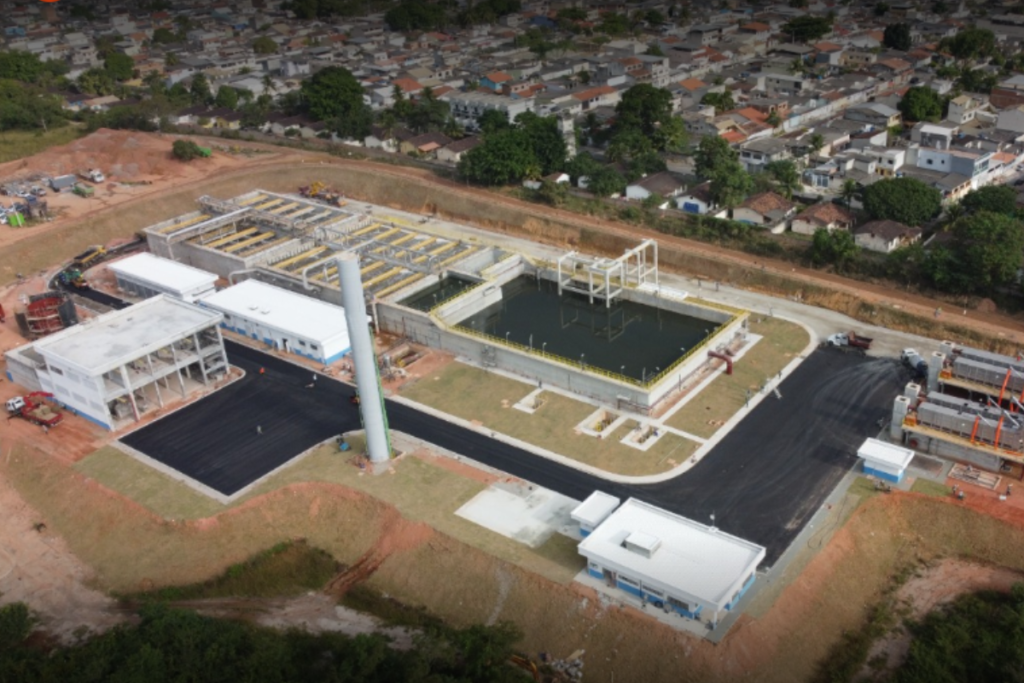 Prefeito Eduardo Paes inaugura estação de tratamento de esgoto na Zona Oeste