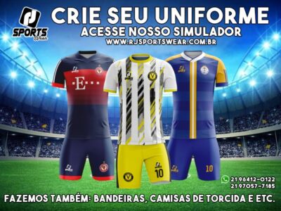 RJ Sports Wear: Crie Seu Uniforme Online!