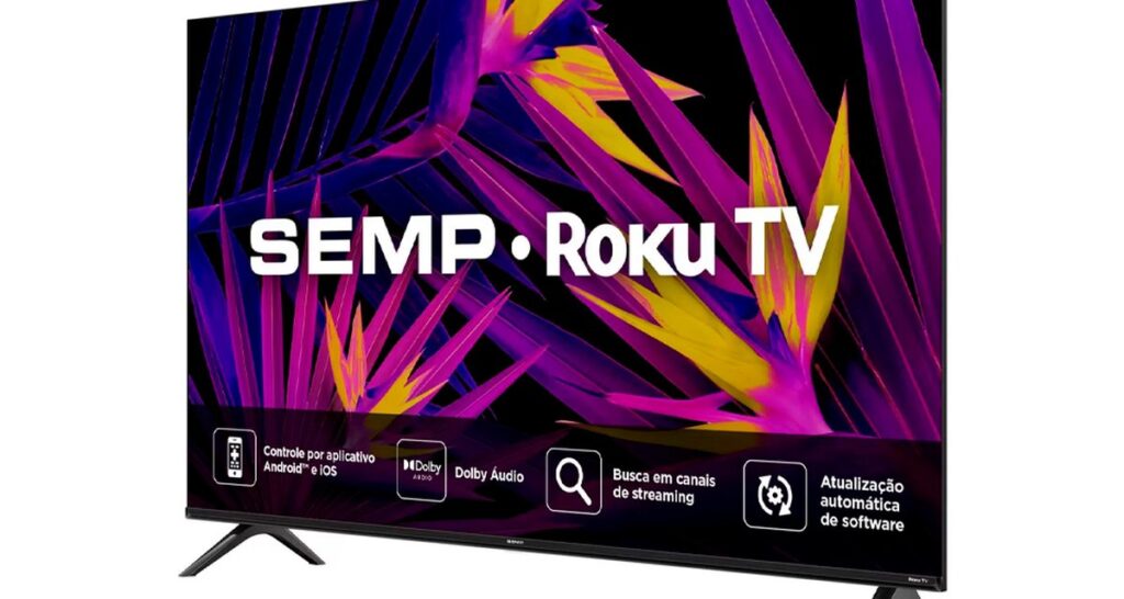 Semp anuncia novos televisores R6610 com sistema Roku TV e até 43 polegadas