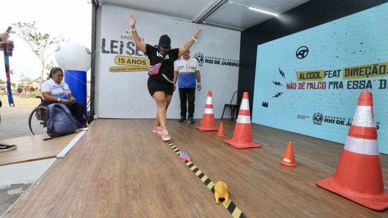 Ação da Operação Lei Seca no Rock in Rio atrai mais de 5 mil pessoas com simulações de efeitos do álcool