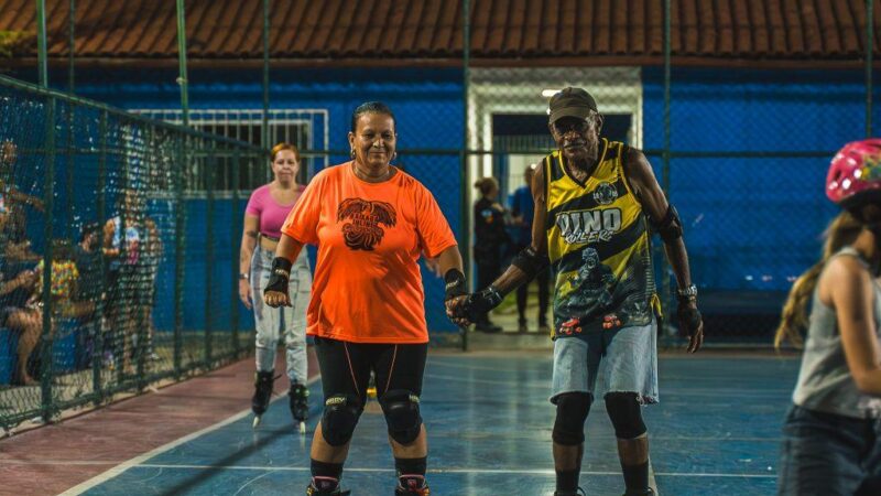 Programa ‘Bora Patinar’ reúne pessoas de todas as idades na Vila Olímpica de Nilópolis